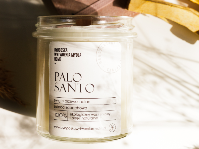 świeca sojowa Palo Santo Bydgoska Wytwórnia Mydła
